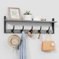 Tatub 29" Rustic Coat Rack Wall Mount with Shelf, Heavy Duty Wall Hooks with Shelf, Entryway Rustic Hat Rack Wall Coat Hangers for Living Room, Hallway, Kitchen by Tatub