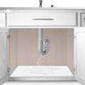 Original Under Sink Mat - Adjustable Silicone, Waterproof Vanity Mat - 28" x 19" or Smaller by FamousDino