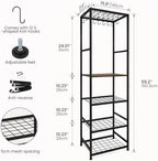 DALEMHOME Pot and Pan Organizer, 5 Tier Kitchen Rack - Image 2