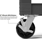 KLEIN TOOLS 54834MB MODBox Service Utility Cart, 18-Inch Width, 6-Inch Wheels, Rolling Storage Cart, Heavy Duty 500lb Capacity for Office, Jobsite or Warehouse - Image 3