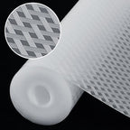 Shelf Liners, Non-Adhesive Drawer Liner, Waterproof & Oil-Proof Kitchen Cabinet Cupboard Liner Plastic EVA Material BPA Free Fridge Liner Mats Paper Protector for Shelves (Clear/16in x 240in) by Origuuds