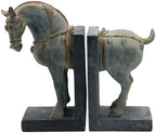 Lukitas Tang Horse Decorative Bookends, Heavy Duty Non-Slip Book Holders by Lukitas