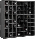 Krafetto Hair Dye Storage Organizer, 64 Grids Wall-mountable Hair Color Holder, Stackable Toner Bottle Rack, Salon Decor for Hair Dye Bottles by Krafetto