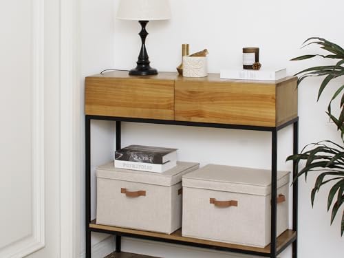 StorageWorks Fabric Storage Bins with Lids, Closet Storage Bins - Image 5
