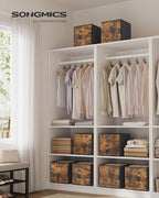 SONGMICS Storage Cubes, Set of 8, 11.8-Inch Foldable Closet Organizers - Image 2