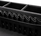 Barber Storage Box,Hairdressing Tool Holder, Multifunctional Detachable Large Storage Box, Shear Holder PU Leather Salon Scissors Holder, Hair Cutting Tools Storage Case for Barber Accessories(Large) - Image 5