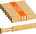 Lifewit 2.4" Kitchen Drawer Dividers, Adjustable Bamboo Drawer Organizers by Lifewit