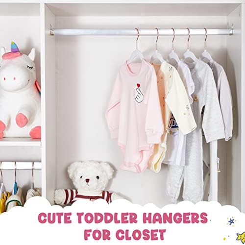 HOUSE DAY Velvet Baby Hangers for Closet, Kids Hangers Velvet 60 Pack - Image 5