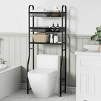 3 Tier Over The Toilet Storage Shelf, Freestanding Over The Toilet Rack, Space Saver Metal Bathroom Organizers and Storage for Small Space, Above The Toilet Storage Shelf Stand Organizer - Image 2