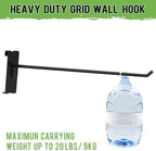 60 Pcs Gridwall Hooks, 10 Inch Grid Wall Hook Display for Gridwall Panels - Image 4