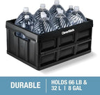 CleverMade Collapsible Storage Bins, 32L 3 Pack, 66 lb Stackable, Ocean - Image 5