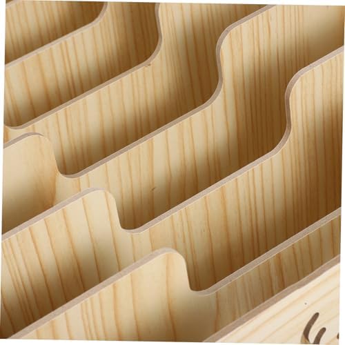 Desktop Storage Organizer Wood File Shelf for Office and Home - Image 3