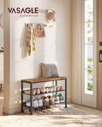 VASAGLE 3-Tier Shoe Rack, Adjustable, Freestanding - Image 2