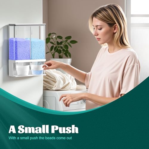 105 OZ Wall Mounted Laundry Detergent Dispenser with Nail - Image 4