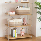 OIASKET Large Storage Basket for Organizing, Woven Rope Basket for Shelves, Closet Organizer Bins for Clothes, Blanket, Toys, Baby Nursery Storage, 17.7" x 13" x 7.87", 3 Packs Gradient Yellow - Image 5