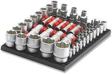Organizer Genie 76 Piece Pegboard Tool Organizer Starter Kit, Flexible and Specially Designed to Hold All Tools - 4 Red Pegboards, 36 Socket Holders, 36 Universal Clips - Image 5