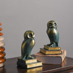 Book Ends for Shelves, Owl Decorative Bookends Bronze Bird Book Stopper Unique Kids Book Holders with Anti-Slip Base Luxurious Bookends for Kids Rooms Office Home Decor(Bronze) - Image 4