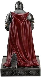 Medieval Armored Knight Pen Holder Figurine Paperweight Phone Stand Iron - Image 5