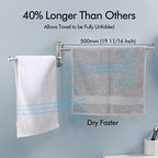 KES 19.5-Inch Bathroom Towel Rack, Swivel Towel Rack 2-Arm, Swing Out Double Towel Bar Wall Mounted, SUS304 Stainless Steel Brushed Finish, A2103S2L50-2 - Image 6
