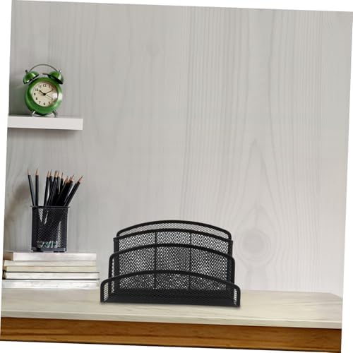 ARTIBETTER 3pcs Desktop File Folder Organizer Mesh Storage Rack File Sorter Office Decor - Image 2