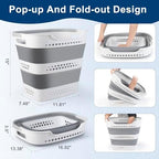 Collapsible Laundry Baskets 42L 2 Pack Pop Up Clothes Hamper for Laundry - Image 3