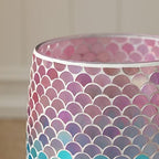 Bathroom Wastebasket - Glass Decorative Trash Can (Mermaid)… - Image 3