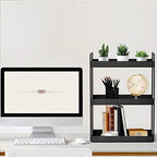 3-Tier Bathroom Countertop Organizer, Black, 12.2" L x 6.7" W x 16.9" H - Image 5