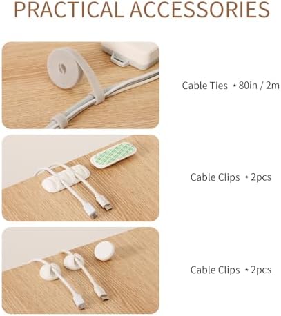 Cable Management Box, Wood Extension Cord Organizer, Handmade Power Strip Box for TV Computer Wire USB Hub System, Surge Protector Cord Hider Box on Desk or Floor (Medium) - Image 6