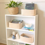 NaturalCozy 13.5”x8.5”x5.5” Storage Baskets for Shelves 3 Pack | Cotton Rope Woven Small Baskets for Organizing | Small Storage Bins for Nursery, Bathroom, Closet, Cube Shelf, Decorative, Gift - Image 3