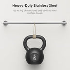 FORIOUS Towel Bar Towel Racks for Bathroom Wall Mounted 24" Brushed Nickel - Image 7