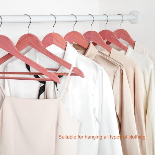 TOPIA HANGER American Red Cedar Wooden Clothes Hangers for Closet 10 Pack - Image 5