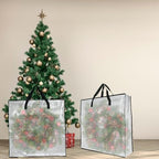 6 Pack Clear Storage Bags with Zipper and Handles, Blanket Bags For Closet Storage, Moving and Packing Supplies for College, Underbed Storage Organizer for Clothes Pillow Bedding Christmas Wreath - Image 6