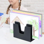 Acrimet 5 Section Incline File Sorter Organizer, Desktop Mail Holder, Black - Image 4