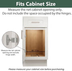 LOVMOR 2 Tier Individual Pull Out Cabinet Organizer 10½" W x 21½" D, Slide Out Kitchen Cabinet Storage Sliding Shelves - Image 4