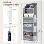 2 Pcs Over The Door Organizer Large Capacity Hanging Storage Room Organizer - Image 2