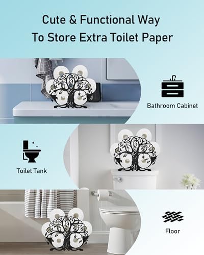 Life of Tree Toilet Paper Holder Stand, Bathroom Toilet Paper Storage - Image 5