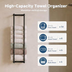 Bathroom Towel Rack,28" Towel Rack for Bathroom Organizer - Image 3