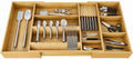 Bamboo Expandable Kitchen Drawer Organizer, 17.8-30 in,Natural by Home