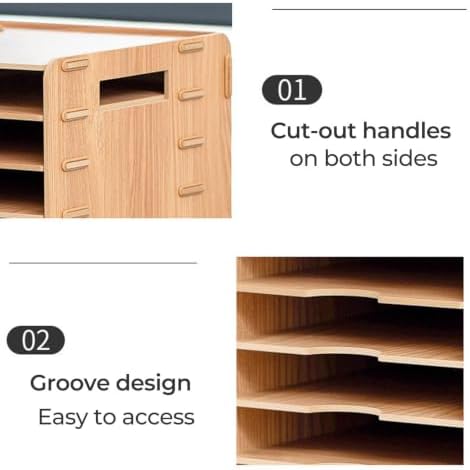 20-Slot Classroom Mailbox, Wooden Paper Organizers - Image 4