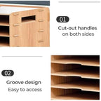 20-Slot Classroom Mailbox, Wooden Paper Organizers - Image 4