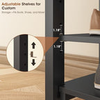IUNVR Shoe Rack Bench Seat Rubberwood 3-Tier Wooden Storage Bench 550lbs Compact Mid-Century Modern Design for Entryway, Hallway, Closet, Front Door Entrance, Foyer - Image 4