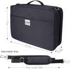 YOUSHARES Big Capacity Colored Pencil Case - 480 Slots large Pen Case Organizer with Multilayer Holder for Prismacolor Colored Pencils & Gel Pen (Black) - Image 2