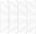 Grid Wall Commercial Grade Gridwall Panels – Heavy Duty Grid Panel for Any Retail Display Wall Grid 2' Width x 7' Height, White (Pack of 4) Easily Portable by 7RiversART