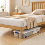 66 Qt Plastic Under-Bed Storage Bin with Wheeled&Lid for Home and Closets - Image 7