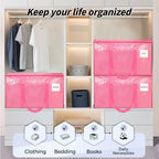 ukeetap 8 Pack Extra Large Clothes Storage Bins with Lids, Pink - Image 7