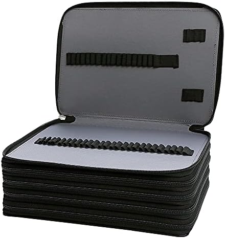 Rose Pencil Organizer - 252 Slot Case with Zipper for Watercolor Pens, Markers & More - Image 4