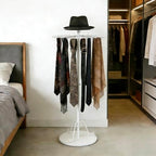 Rotatable Scarf Display Purse Tie Rack Shawl Stand Belt Hanger - Image 6