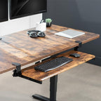 VIVO Vintage Brown Extra Large Clamp-on 34"x11" Keyboard Tray, MOUNT-KB15EN - Image 2