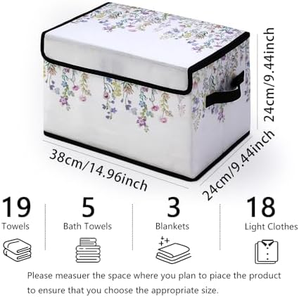 Stackable Clothes Storage Bins with Lids 3 Pack - Image 2