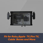 9" in-Wall TV Media Box, Recessed Cable Management Enclosure Fit for Apple & Roku & Fire TV, Seamless Structured Wiring Storage, Clutter-Free Wall Mount AV Solution (Pack of 2) - Image 2